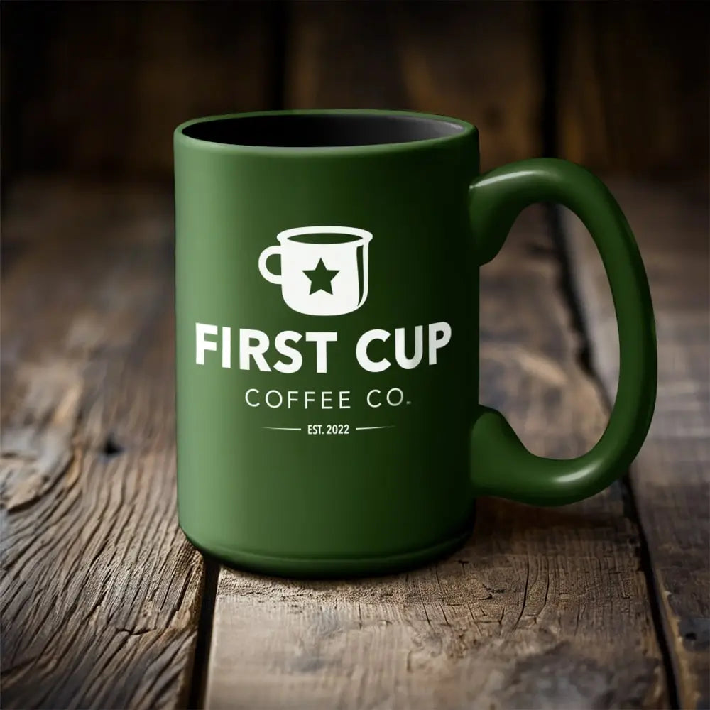 Green 15 OZ First Cup Signature Mug